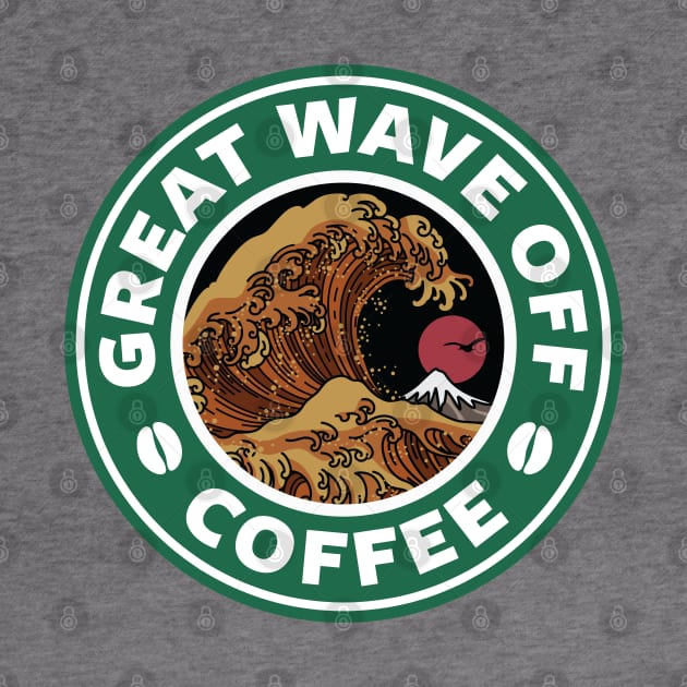 Great Wave Off Coffee by spacedowl